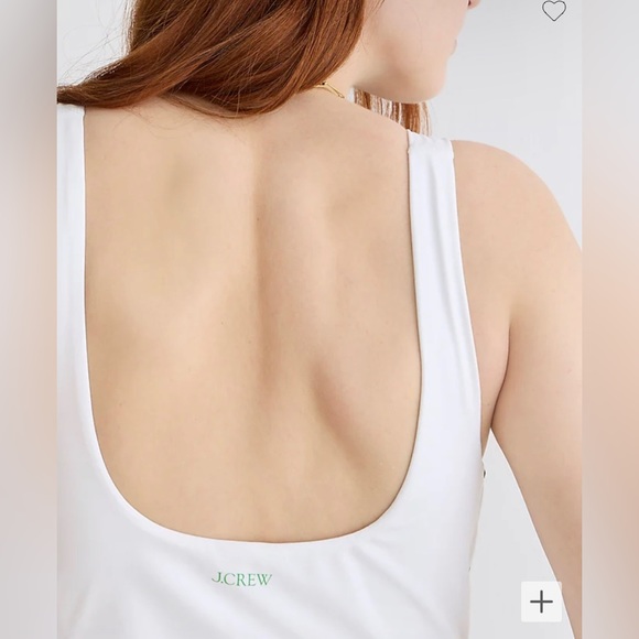 J. Crew NWT Active Pleated Bottom Mini Dress - White - Picture 4 of 5